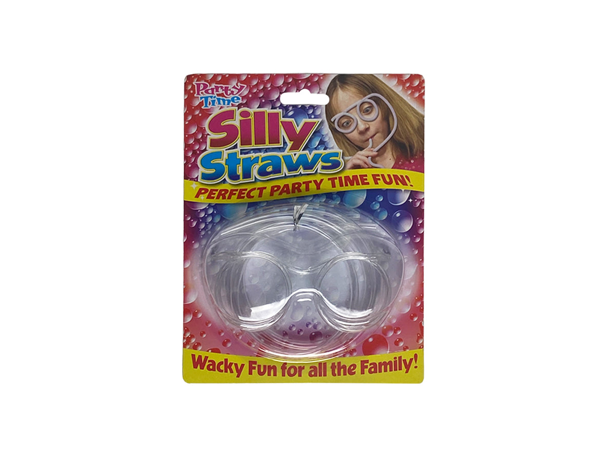 Party Silly Straws - White