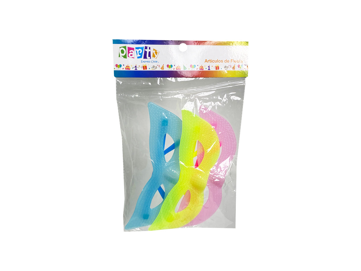 Party Eye Mask Multicolor - 3 Pcs