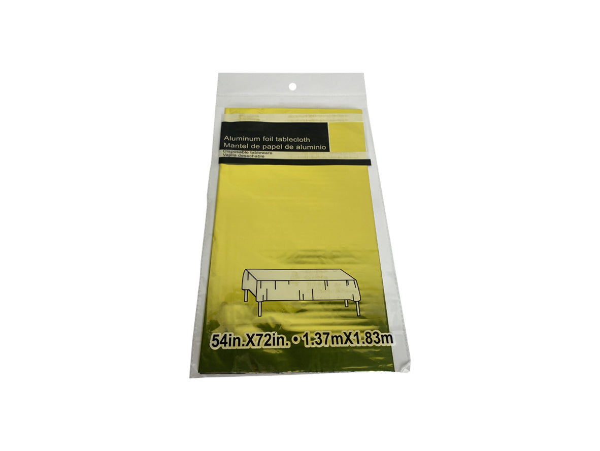 Aluminum Foil Table Cloth - Golden
