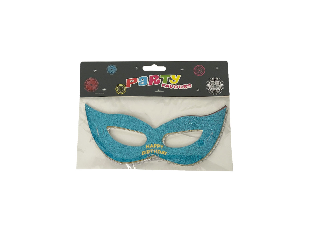 Party Glitter Colourful Eye Mask - 6 Pcs