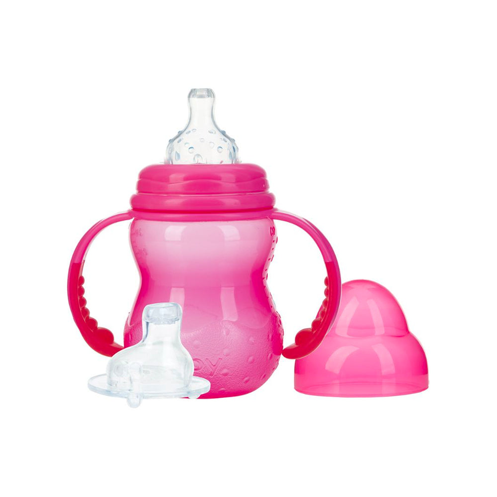 pink-nuby-training-bottle-with-wide-neck-240ml