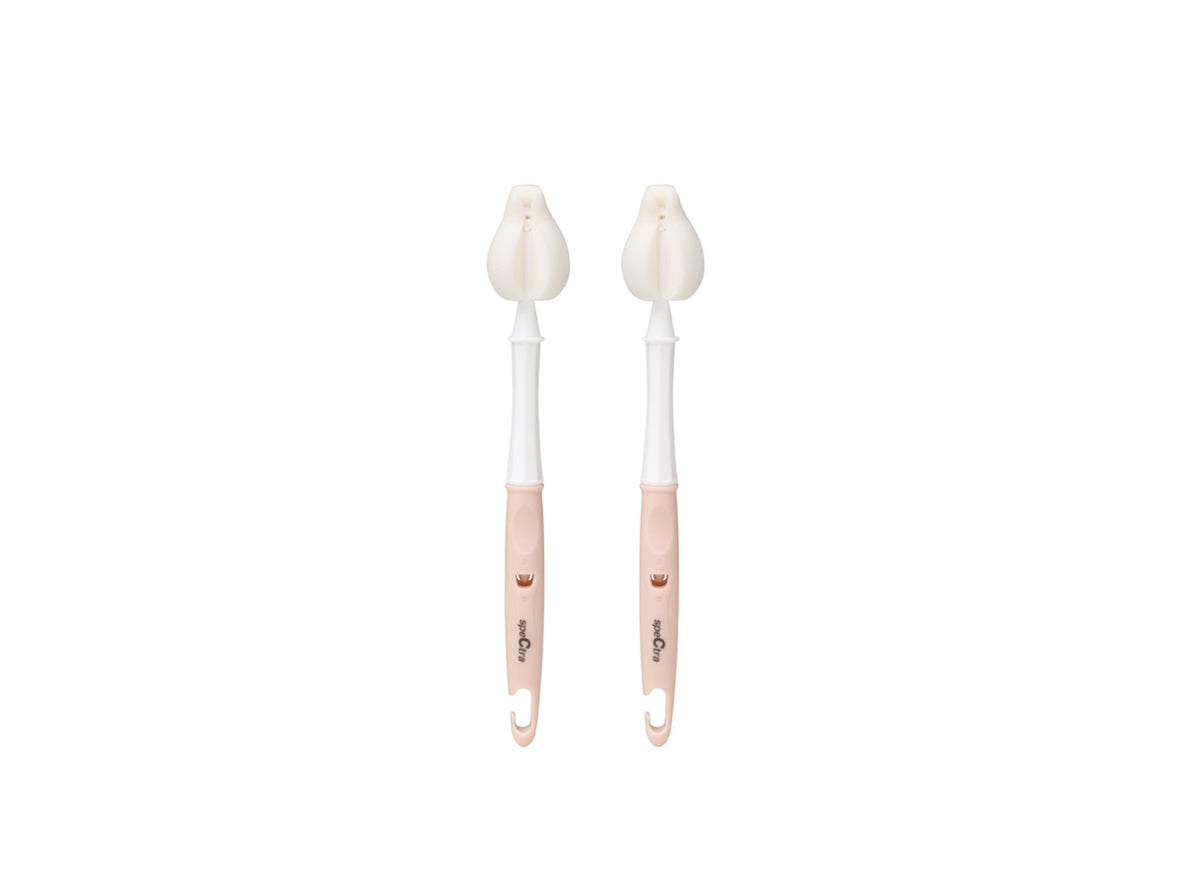 Spectra Sponge Teat Brush Set Long Type Pink