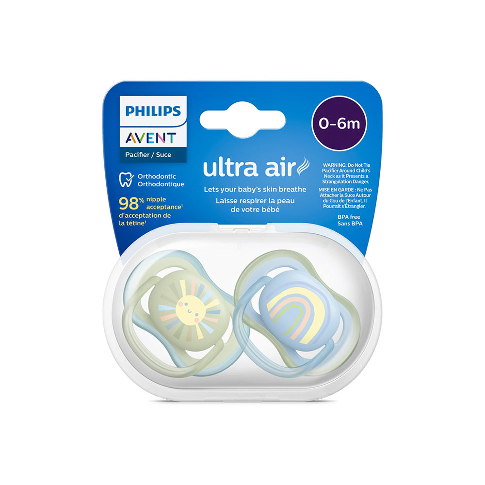 Philips Avent Soother Ultra Air for Boy (0-6m) - Pack of 2